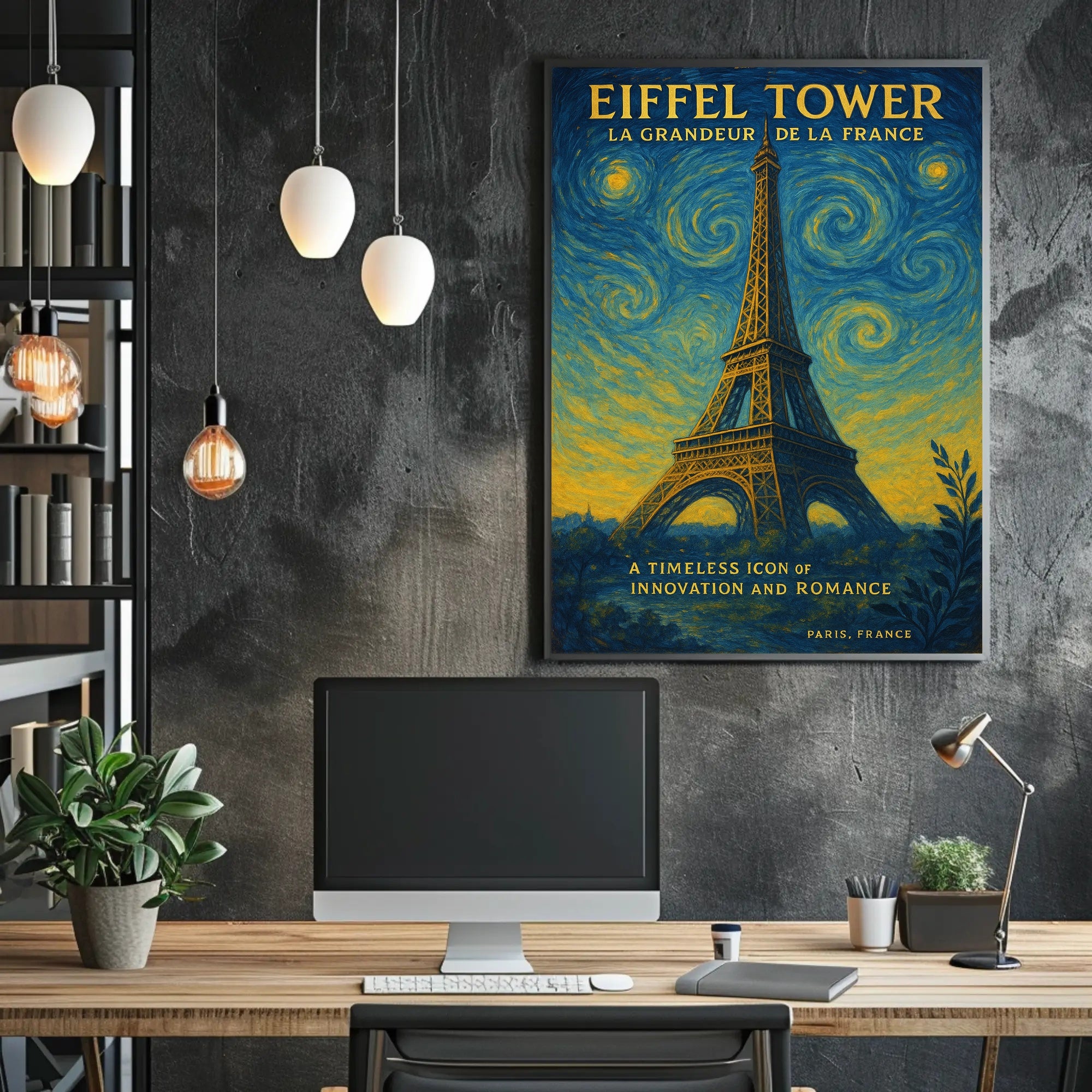 Eiffel Tower La Grandeur De La France Poster