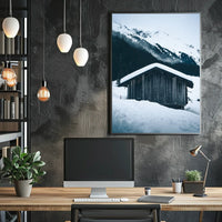 Winter Mountain Retreat Poster
