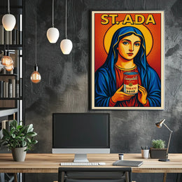 St. Ada Pop Art Icon Poster