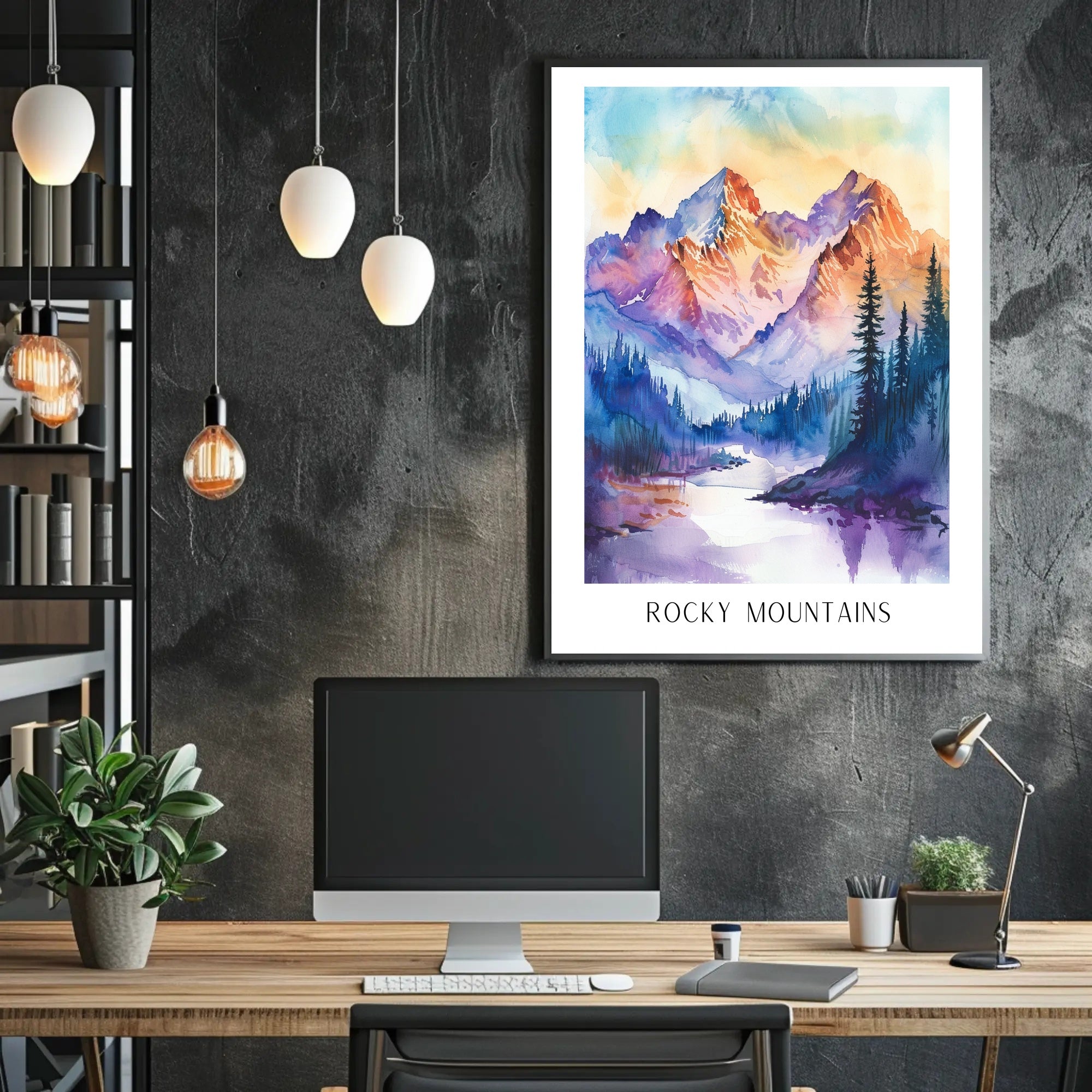 Majestic Rocky Mountains Poster PosterGoat
