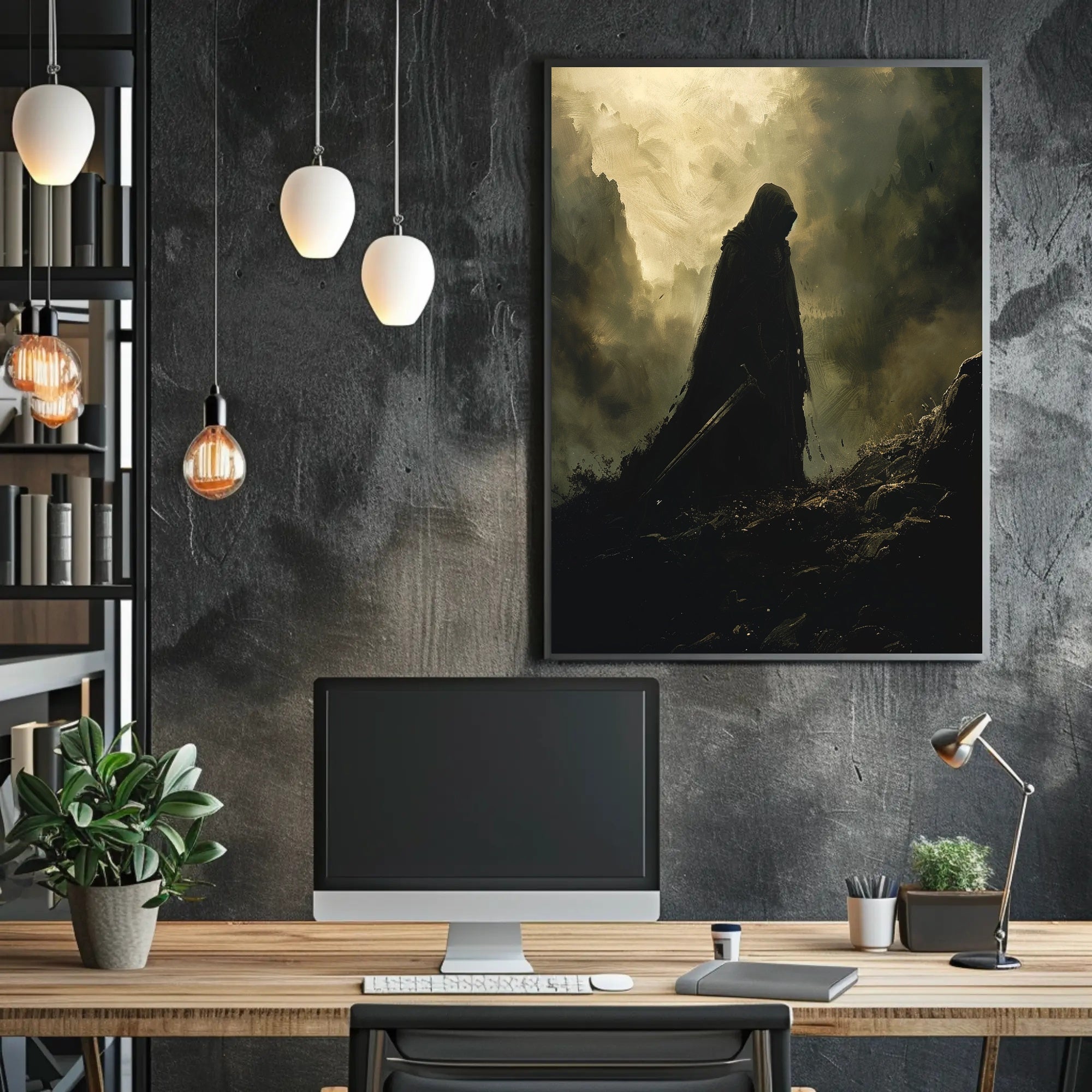 The Shadowed Wanderer Art Print Poster for Home Decor Lovers PosterGoat
