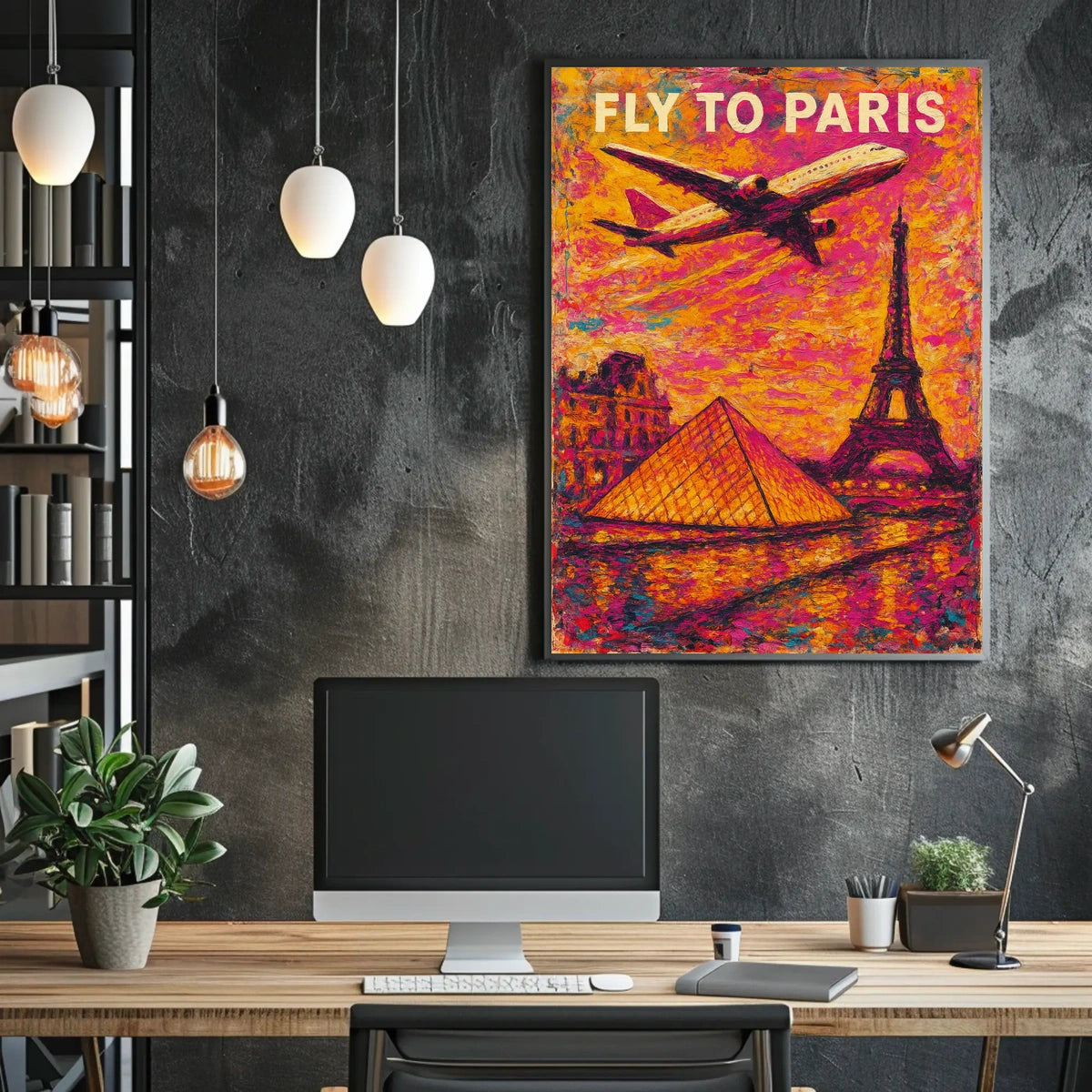 Fly To Paris Poster