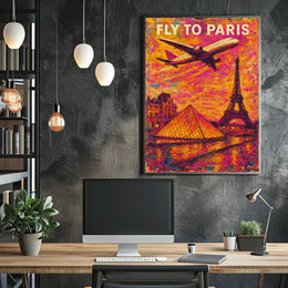 Fly To Paris Poster