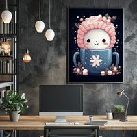 Cute Winter Mug Art Poster for Abstract or Artistic Poster