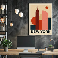 New York Skyline Art Poster