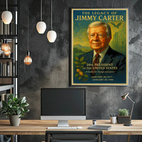 Jimmy Carter 39th President Wall Art Print PosterGoat