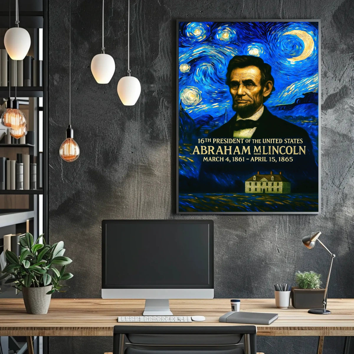Abraham Lincoln 16th President of the United States Presidential Masterpiece Series Poster