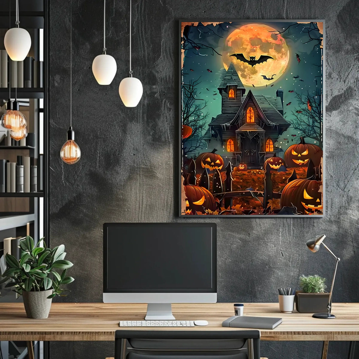 Haunted Halloween Night Poster