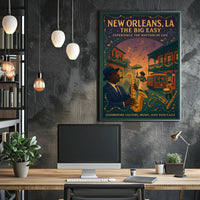 New Orleans Celebration Vintage Cultural or Heritage Poster