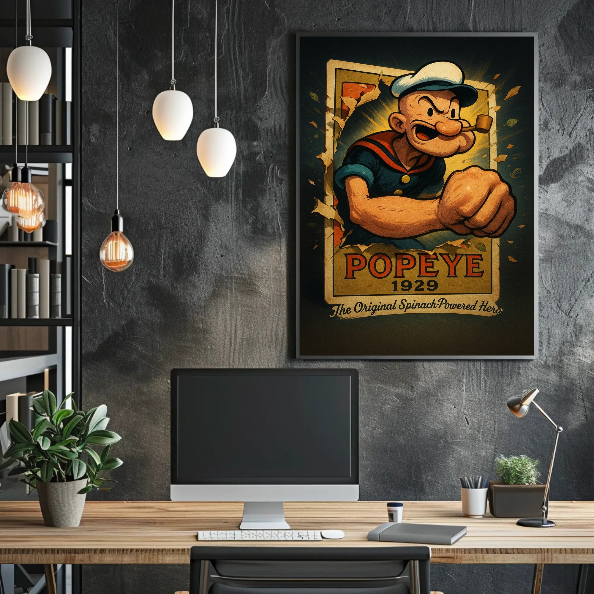 Classic Cartoon Hero Pop Culture Poster