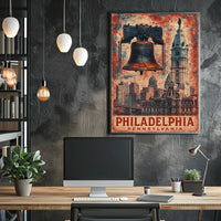 Philadelphia Historic Icons Poster
