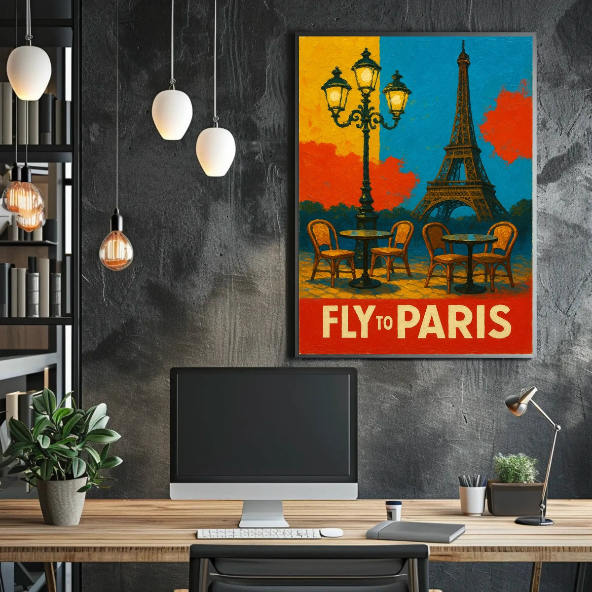 Fly To Paris Poster