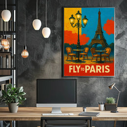 Fly To Paris Poster