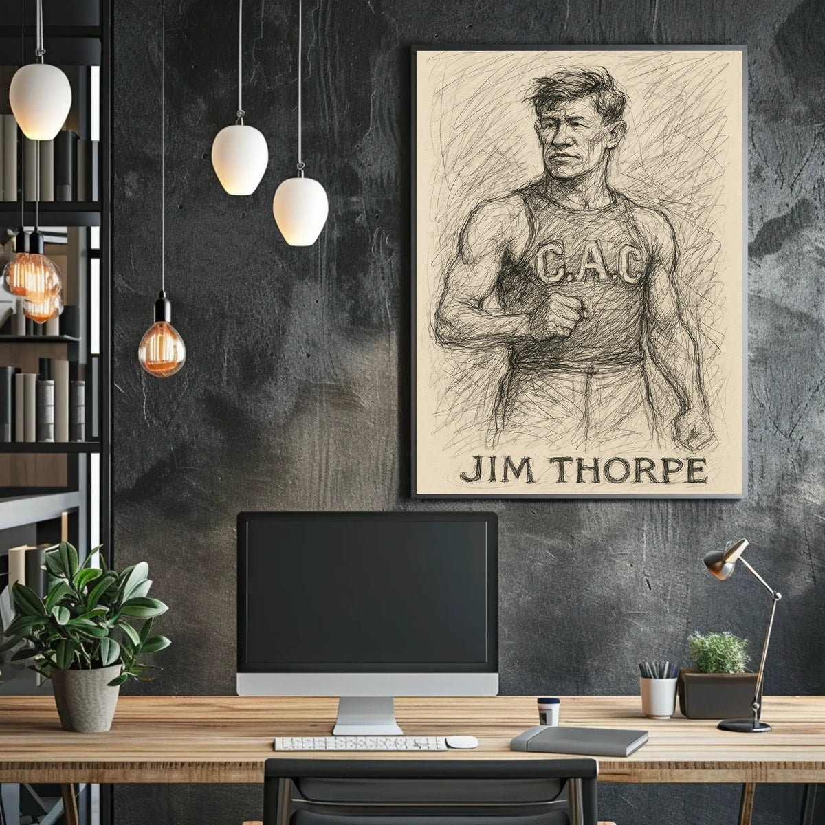 Jim Thorpe Athletic Legend Poster