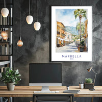 Marbella Street Scene Poster PosterGoat