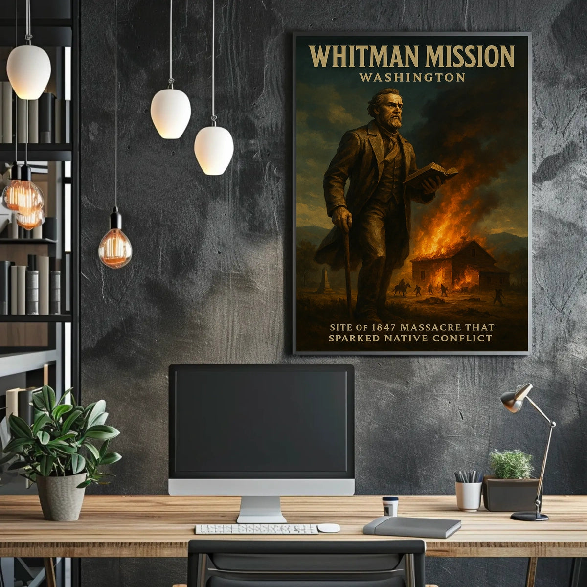Whitman Mission Washington Poster