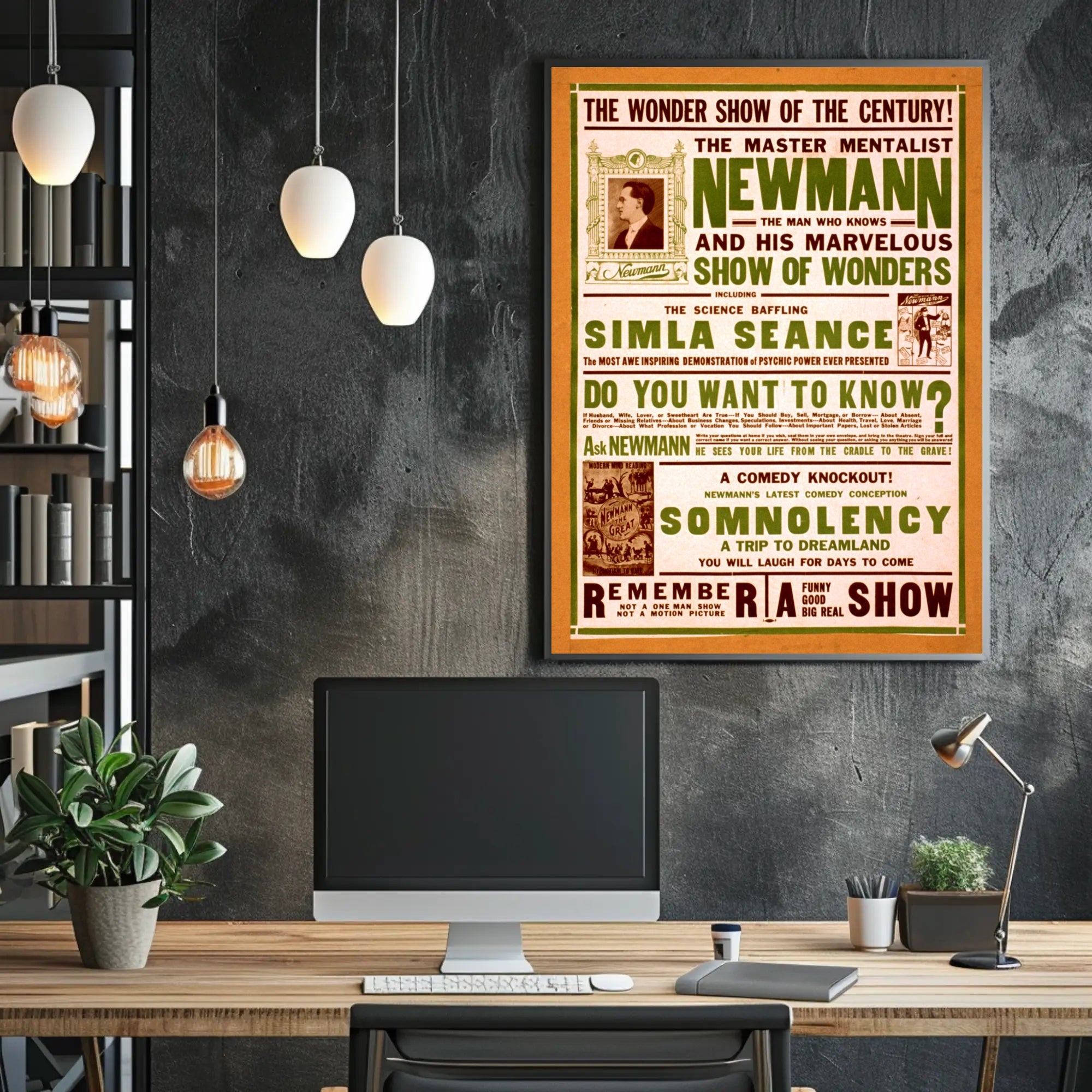 The Master Mentalist Neumann Vintage Entertainment Poster