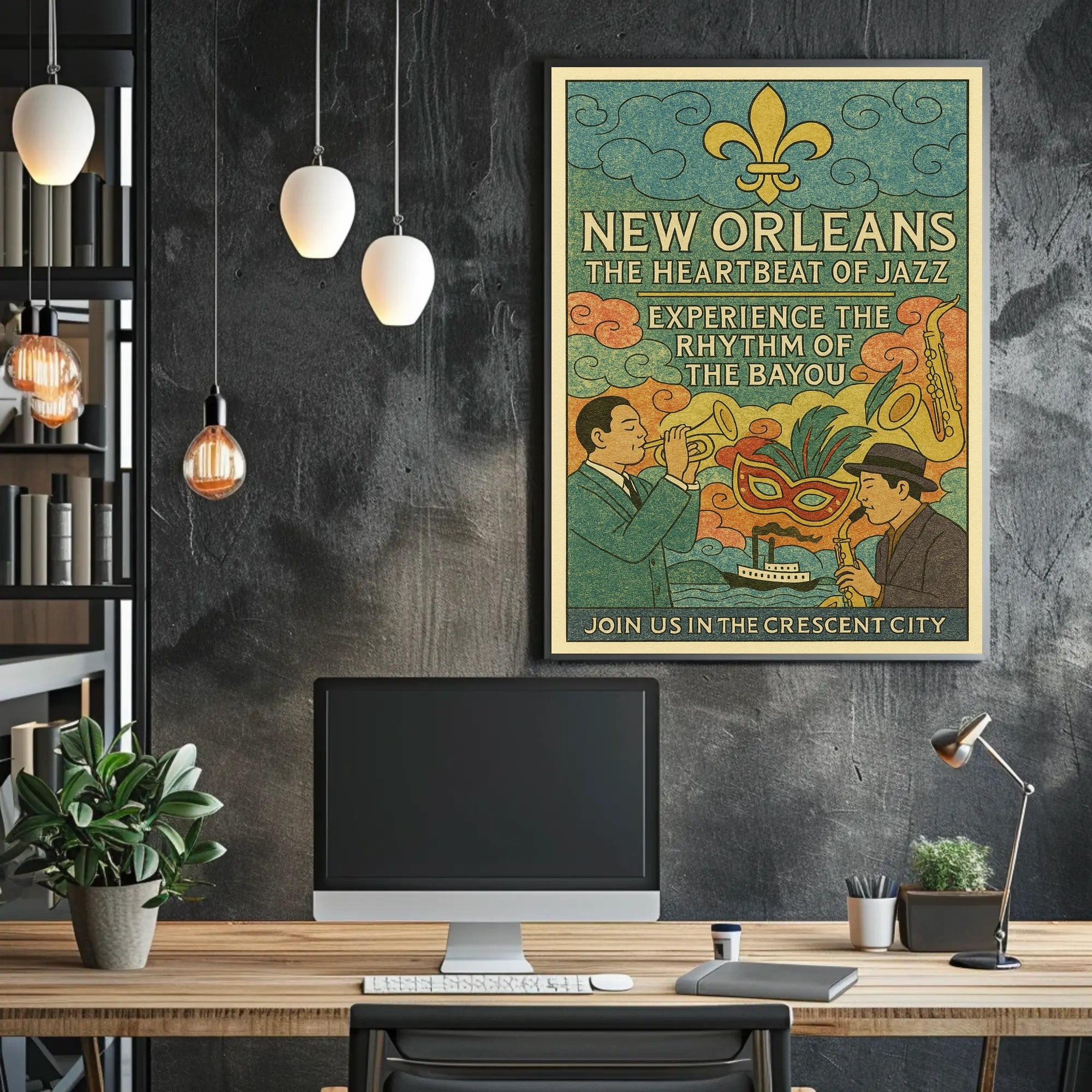 New Orleans The Heartbeat of Jazz Poster