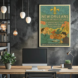 New Orleans The Heartbeat of Jazz Poster