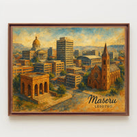Maseru Cityscape Poster