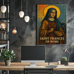 Saint Frances Of Rome Poster