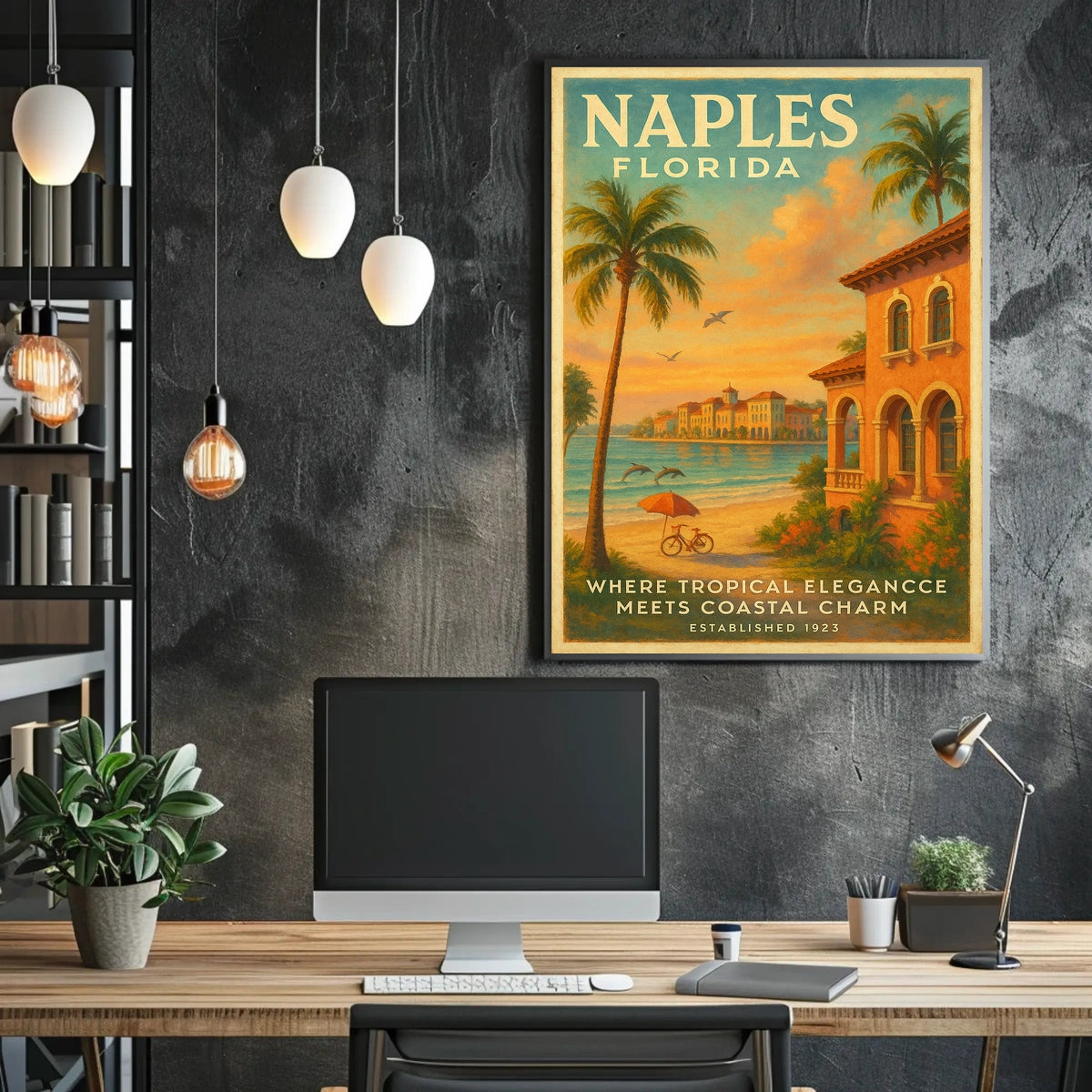 Naples, Florida Tropical Elegance Poster