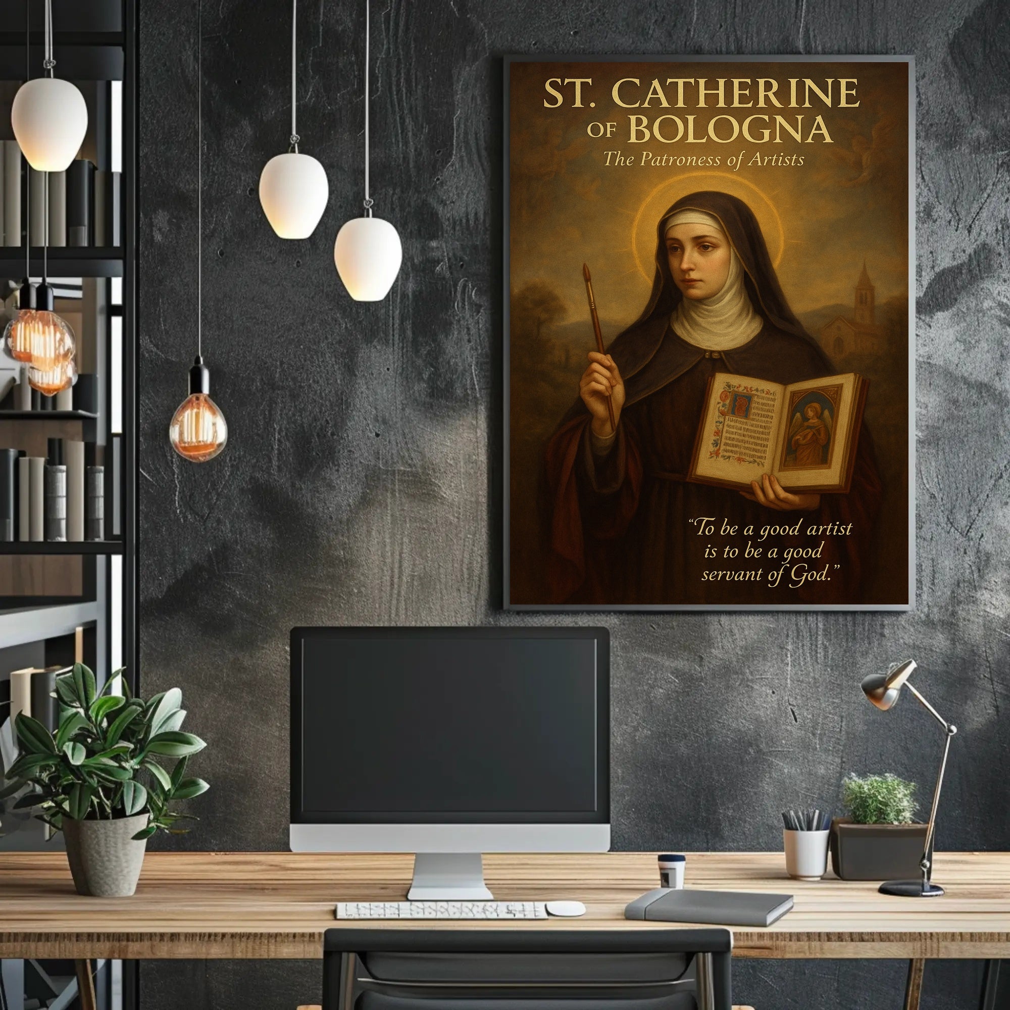St. Catherine Of Bologna The Patroness Poster