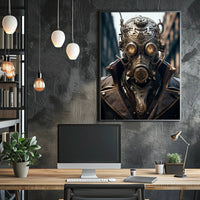 Steampunk Fusion: Victorian Futuristic Sci-Fi Poster