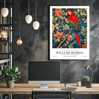 Vintage Parrot Print: Artistic Poster for Heritage Exhibition