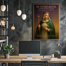 St. Etheldreda The Resilient Queen Poster