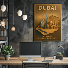 Dubai A Land of Modern Heritage Poster