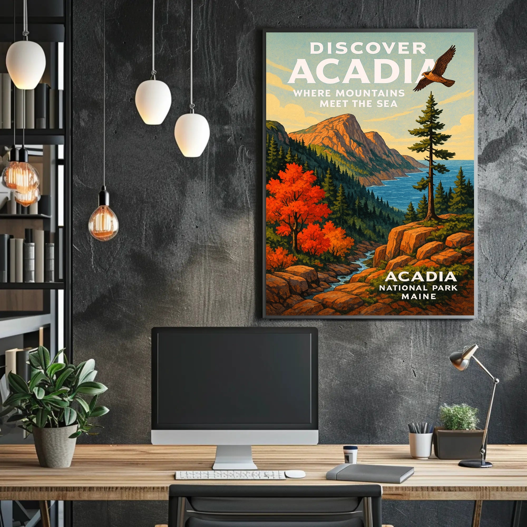 Discover Acadia National Park Poster PosterGoat