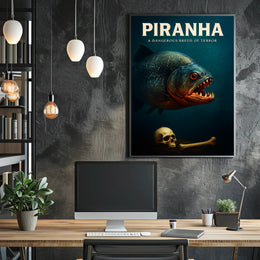 Piranha A Dangerous Breed of Terror Poster PosterGoat