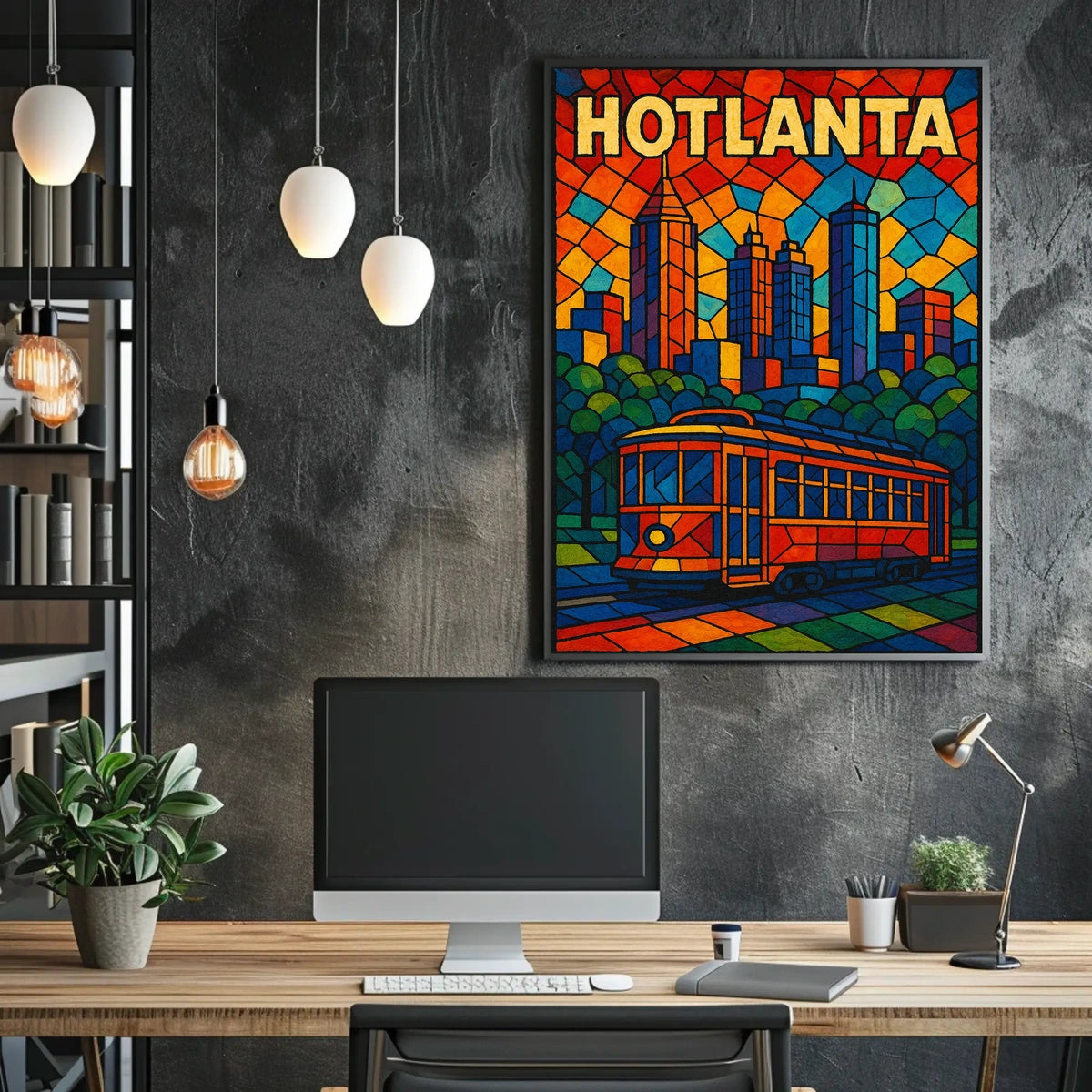 Hotlanta Skyline Poster