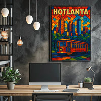 Hotlanta Skyline Poster