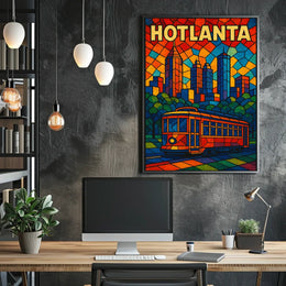 Hotlanta Skyline Poster