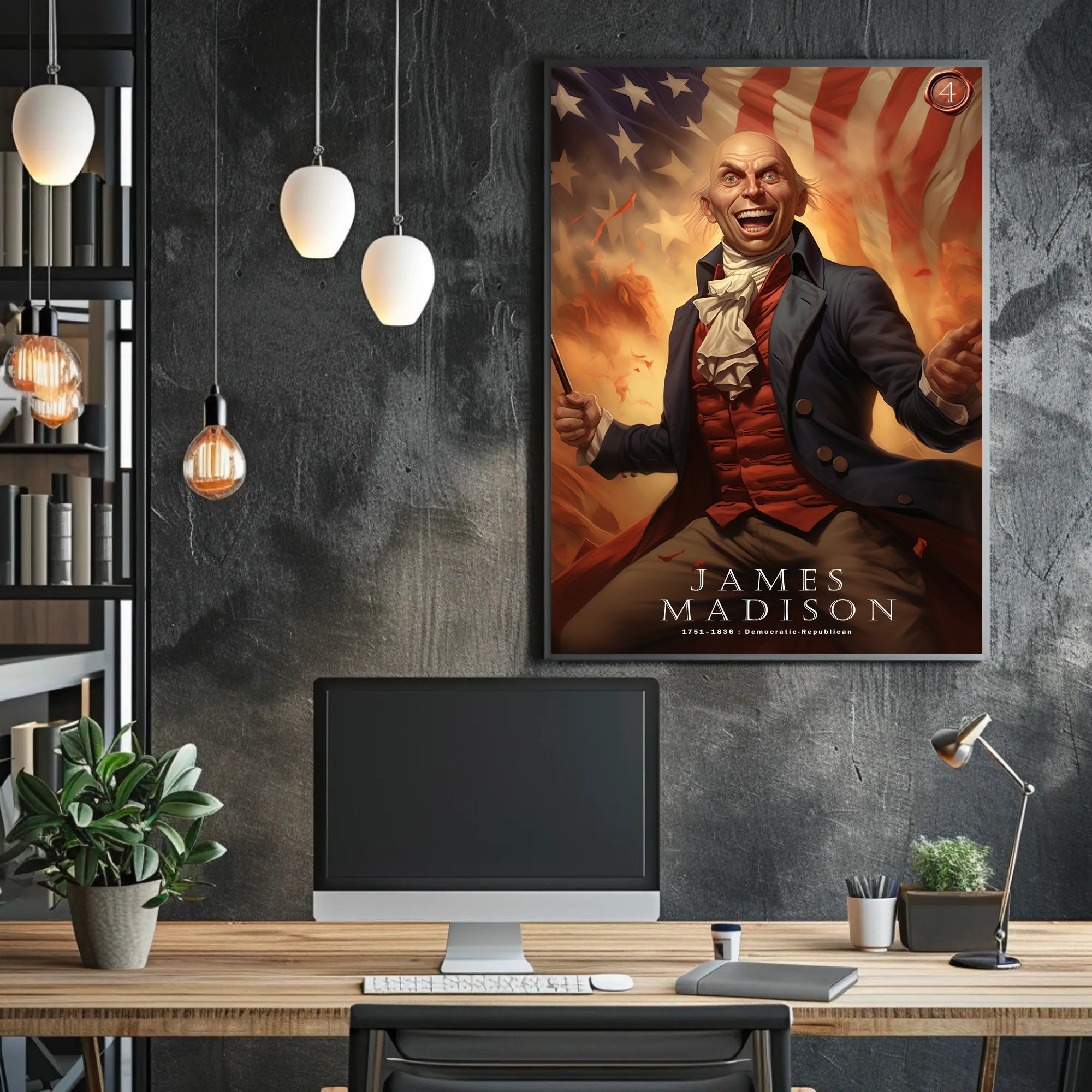 James Madison Patriotic Poster