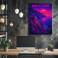Amalfi Coast Sunset Poster