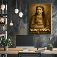 Saint Agnes Patron Of Chastity Poster
