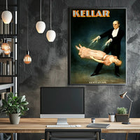 Kellar Classic Levitation Magic Show Vintage Artistic Poster