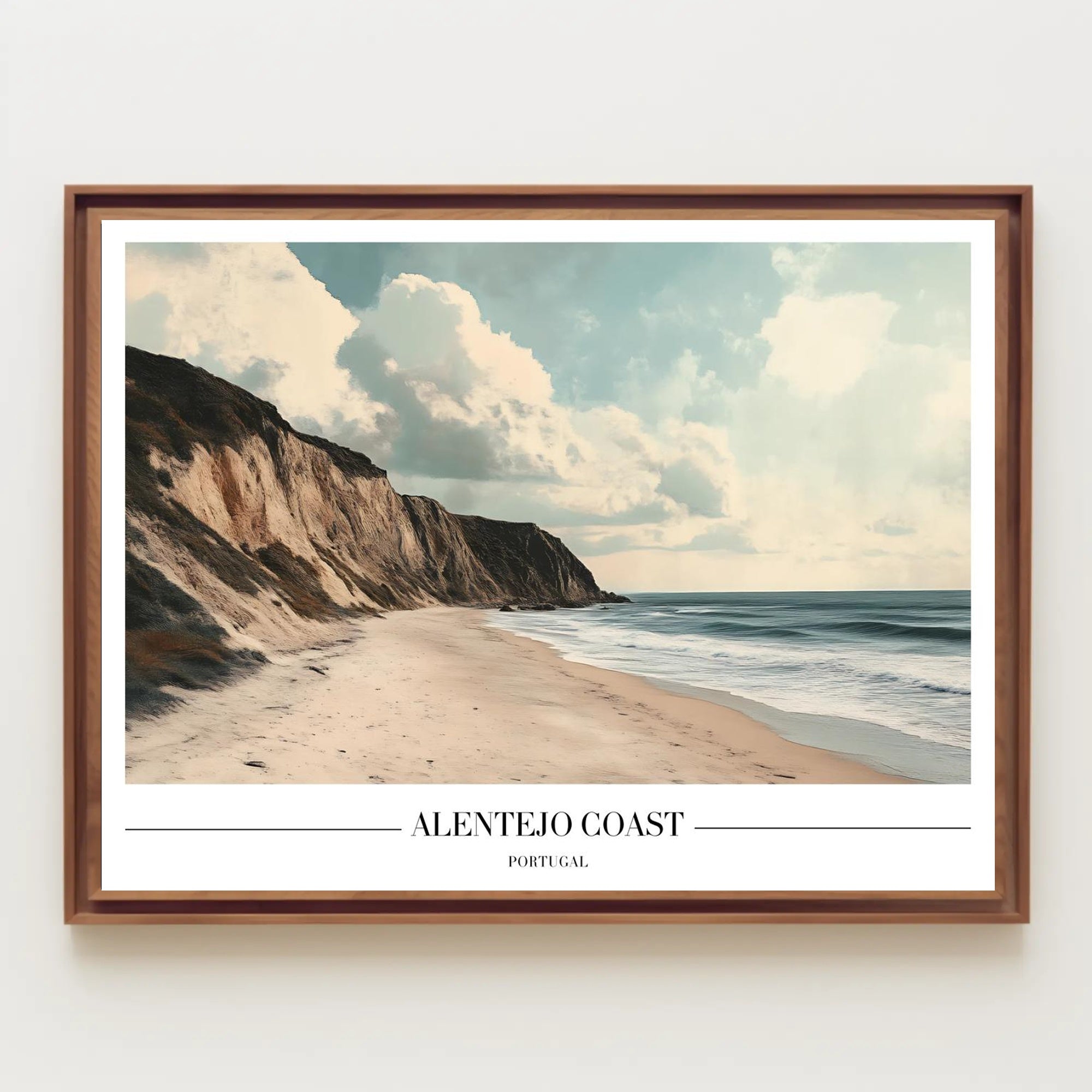 Serene Alentejo Coast Travel Poster