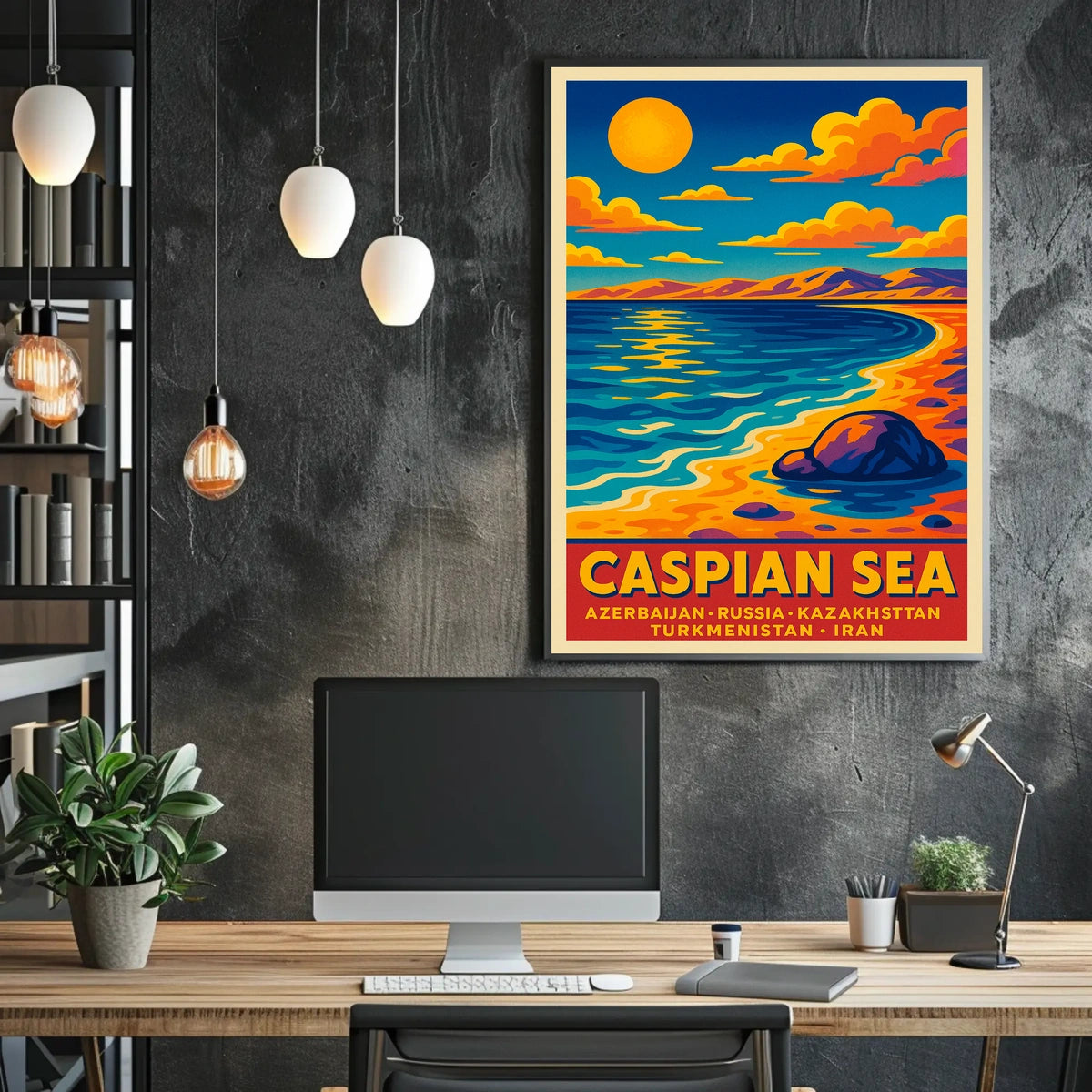Caspian Sea Poster