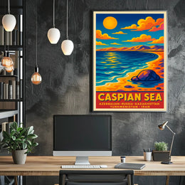 Caspian Sea Poster