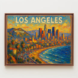 Los Angeles Skyline Poster