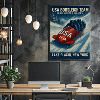 1980 Winter Games Usa Bobsleigh Team Poster