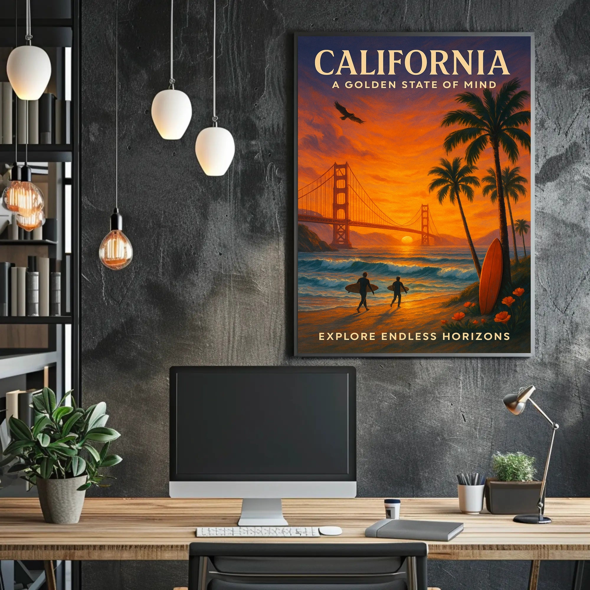 California Golden State Of Mind Poster