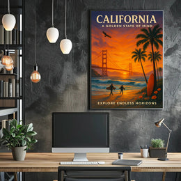 California Golden State Of Mind Poster