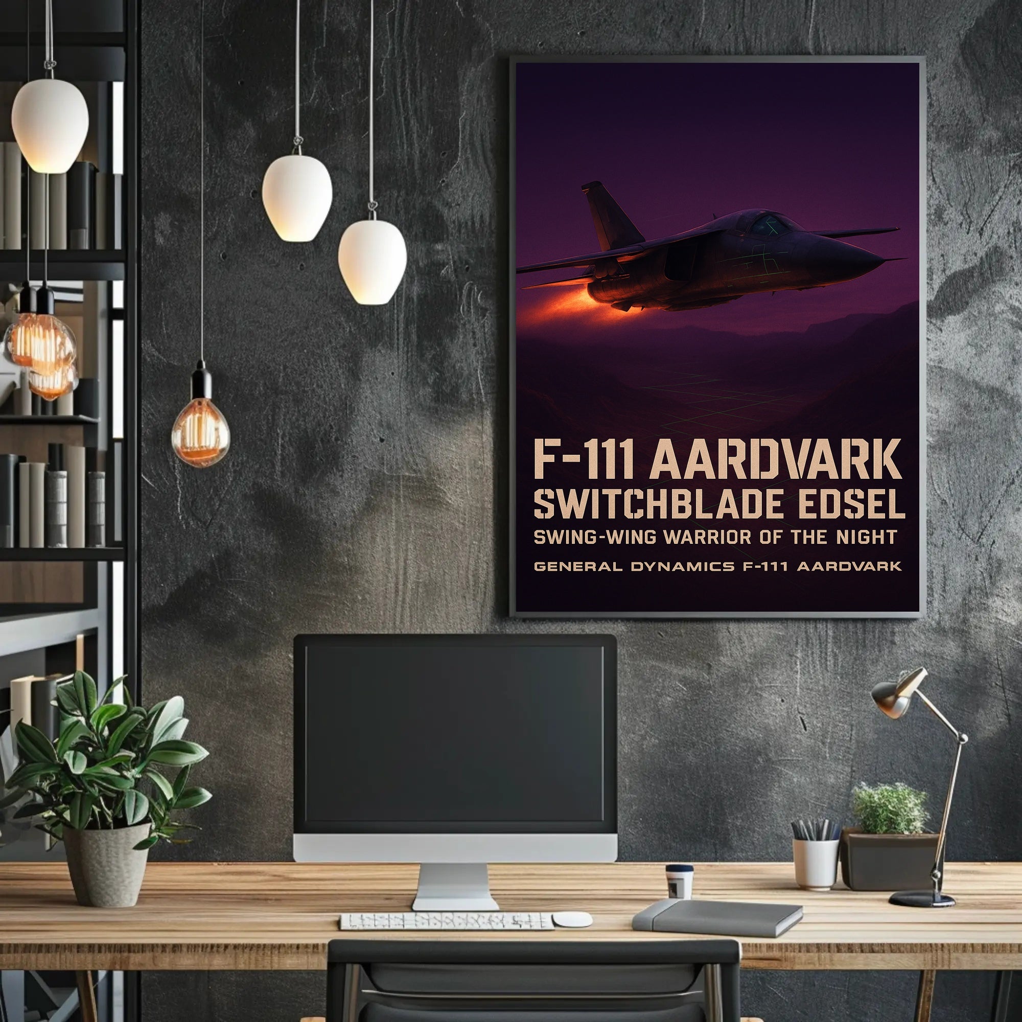 F-111 Aardvark Swing-Wing Cold War Military Poster