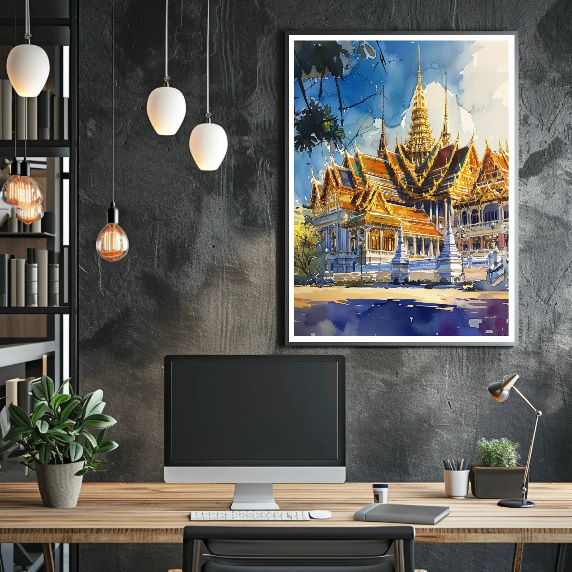 Majestic Temple Architecture Poster PosterGoat