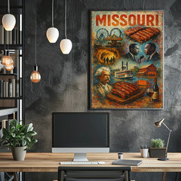 Missouri A Tapestry of Culture and History Poster